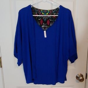 Blue cardigan